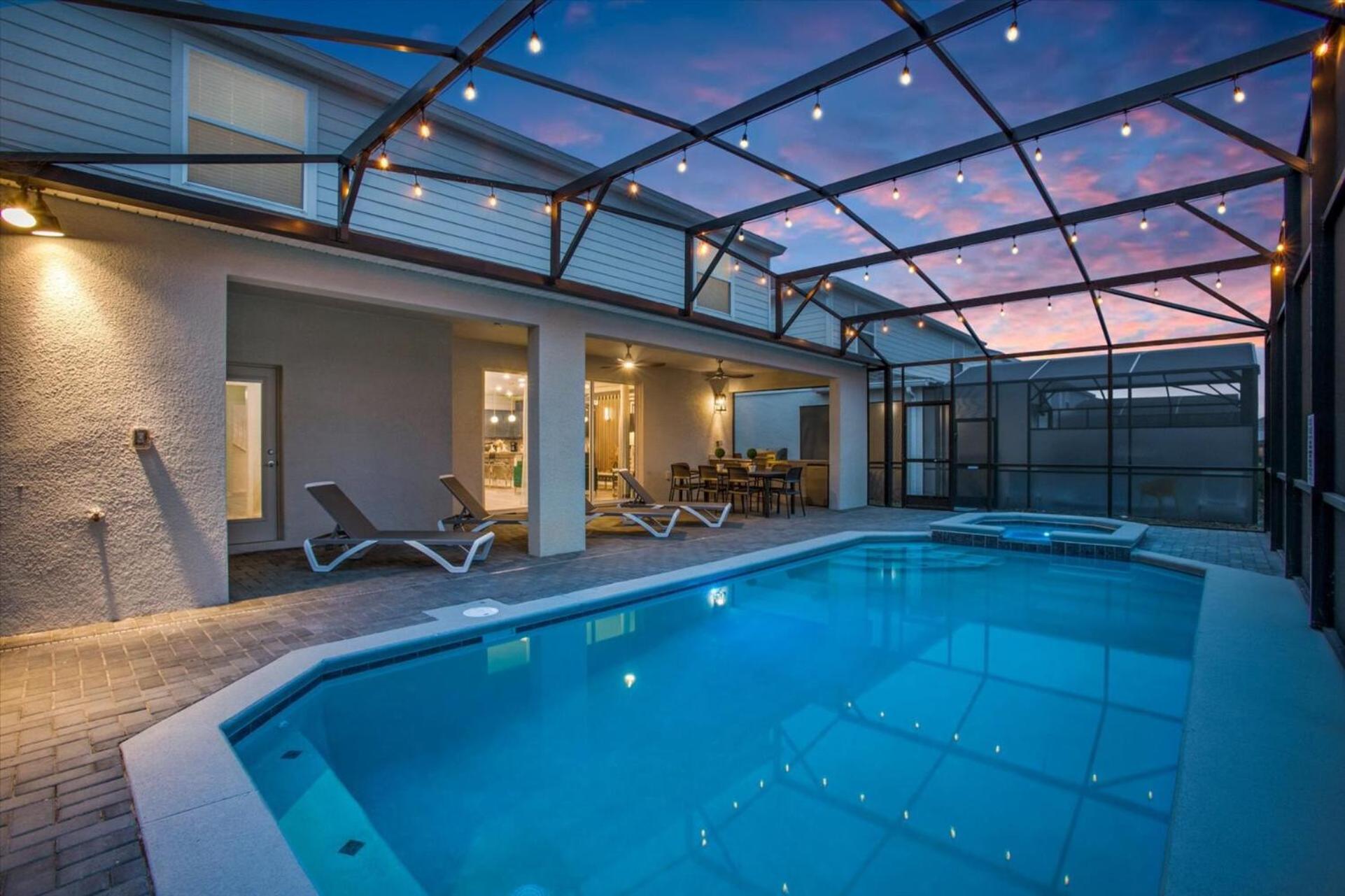 Orlando Villa 6463: Luxurious 10-Bedroom Retreat Davenport Eksteriør bilde